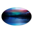 thumbnail image 1 of CafePress - Northern Lights Sticker - Sticker (Oval), 1 of 1