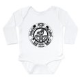 thumbnail image 1 of CafePress - Northwest Indian Folkart Body Suit - Long Sleeve Cotton Baby Bodysuit, 1 of 4