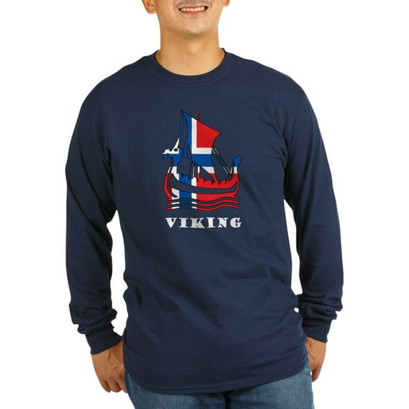 CafePress - Norway Viking Long Sleeve Dark T Shirt - Long Sleeve Dark T-Shirt