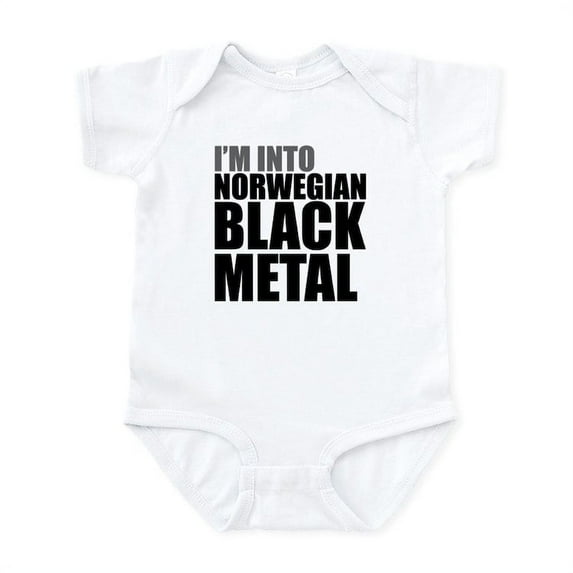 CafePress - Norwegian Black Metal Infant Bodysuit - Baby Light Bodysuit, Size Newborn - 24 Months