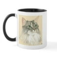 thumbnail image 1 of CafePress - Norwegian Forest Cat Painting Mug - 11 oz Ceramic Mug - Novelty Coffee Tea Cup, 1 of 3