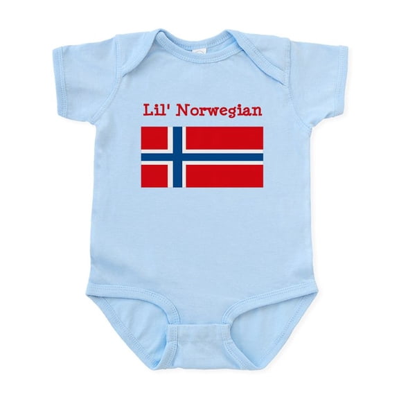 CafePress - Norwegian Infant Bodysuit - Baby Light Bodysuit, Size Newborn - 24 Months
