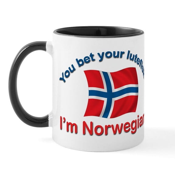 CafePress - Norwegian Lutefisk Mug - 11 oz Ceramic Mug - Novelty Coffee Tea Cup