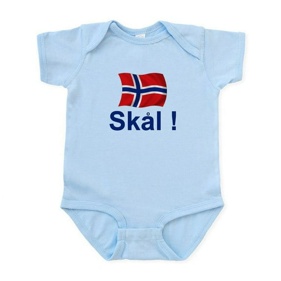 CafePress - Norwegian Skal! Infant Bodysuit - Baby Light Bodysuit, Size Newborn - 24 Months
