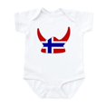 thumbnail image 1 of CafePress - Norwegian Viking Helmet Infant Bodysuit - Baby Light Bodysuit, Size Newborn - 24 Months, 1 of 4