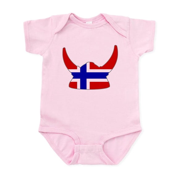 CafePress - Norwegian Viking Helmet Infant Bodysuit - Baby Light Bodysuit, Size Newborn - 24 Months