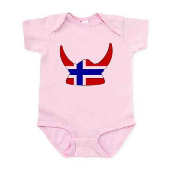 CafePress - Norwegian Viking Helmet Infant Bodysuit - Baby Light Bodysuit, Size Newborn - 24 Months