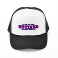 thumbnail image 1 of CafePress - Not Easy Being Retired - Adjustable Unisex Printed Trucker Hat with Mesh Back, 1 of 8