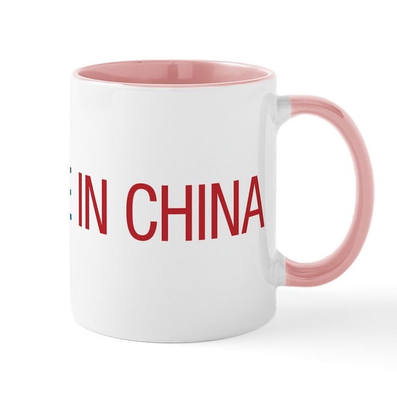 CafePress - Not Made In China Mug - 11 oz Ceramic Mug - Novelty Coffee Tea Cup