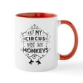 thumbnail image 1 of CafePress - Not My Circus, Not My Monkeys Mugs - 11 oz Ceramic Mug - Novelty Coffee Tea Cup, 1 of 6