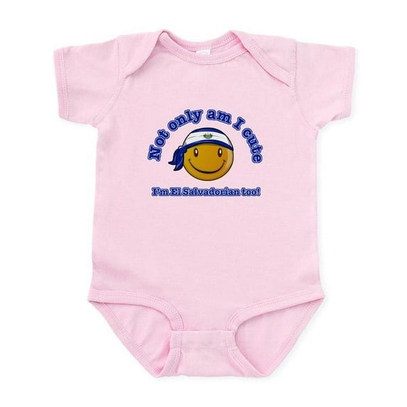 CafePress - Not Only Am I Cute I'm El Salvadorian Too! Infant - Baby Light Bodysuit, Size Newborn - 24 Months