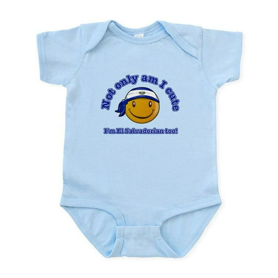 CafePress - Not Only Am I Cute I'm El Salvadorian Too! Infant - Baby Light Bodysuit, Size Newborn - 24 Months