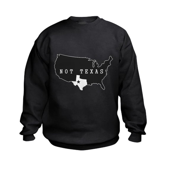 CafePress - Not Texas Sweatshirt - Kids Sweatshirt, Youth Crew Neck Sweatshirt