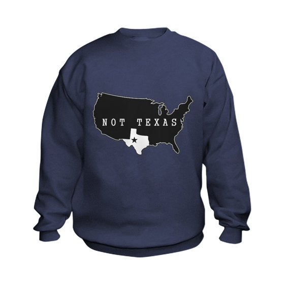 CafePress - Not Texas Sweatshirt - Kids Sweatshirt, Youth Crew Neck Sweatshirt