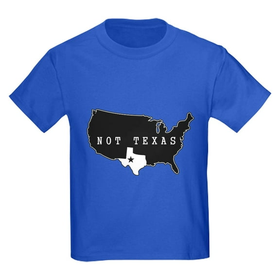 CafePress - Not Texas T Shirt - Dark T-Shirt Kids XS-XL