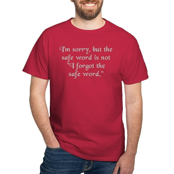 CafePress - Not The Safe Word Dark T Shirt - Men's Classic Graphic Cotton T-Shirt