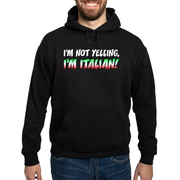 CafePress - Not Yelling Italian Light Hoodie - Pullover Hoodie, Classic, Comfortable Hooded Sweatshirt