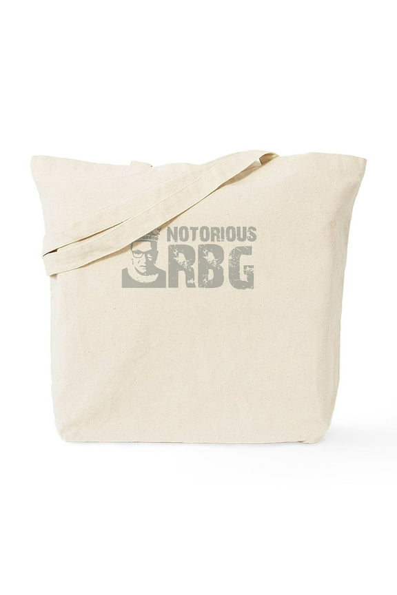 - Notorious RBG Gift, Ruth Bader Ginsburg, Tote Bag - Unisex Canvas Tote Bag, Beige, 1-Piece