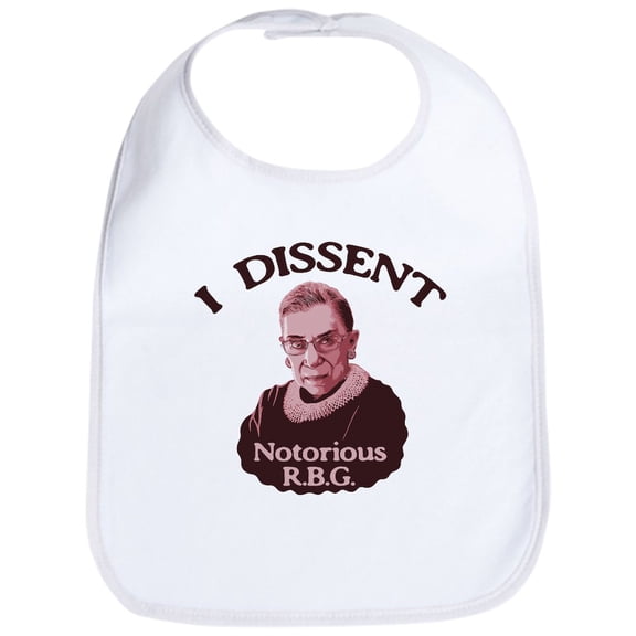 CafePress - Notorious RBG P Bib - Cute Cotton Cloth Baby Bib, Toddler Bib