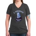 thumbnail image 1 of CafePress - Notorious RBG Women's V Neck Dark T Shirt - Women's V-Neck Dark T-Shirt, 1 of 1