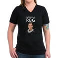 thumbnail image 1 of CafePress - Notorious RBG Women's V Neck Dark T Shirt - Women's V-Neck Dark T-Shirt, 1 of 1