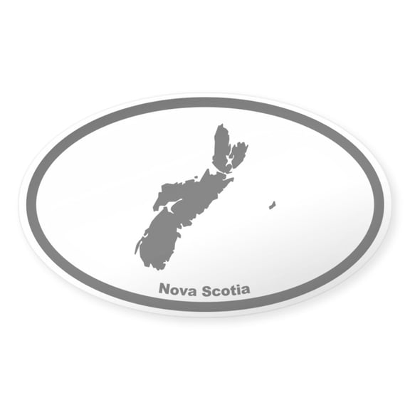 CafePress - Nova Scotia Canada Outline Oval Sticker - Sticker (Oval)