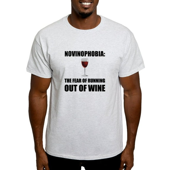 CafePress - Novinophobia Wine T Shirt - Men's Classic Graphic T-Shirt