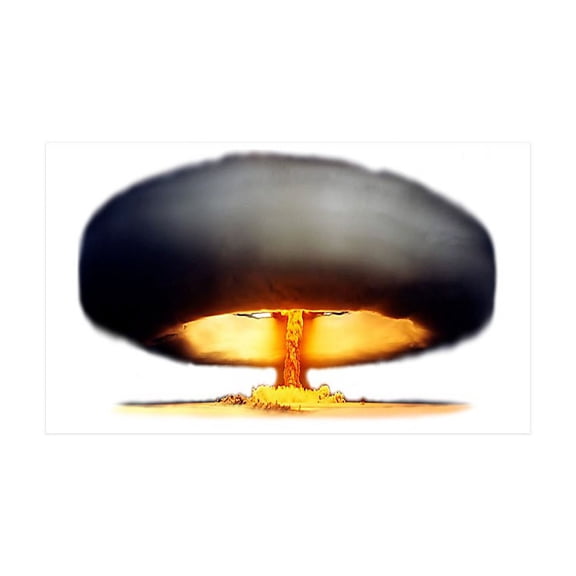 CafePress - Nuclear Explosion - 35x21 Wall Decal