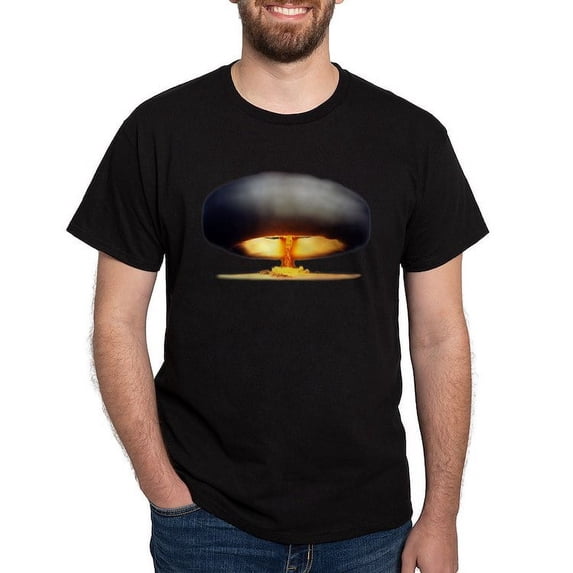 CafePress - Nuclear Explosion Dark T Shirt - Men's Classic Graphic Cotton T-Shirt