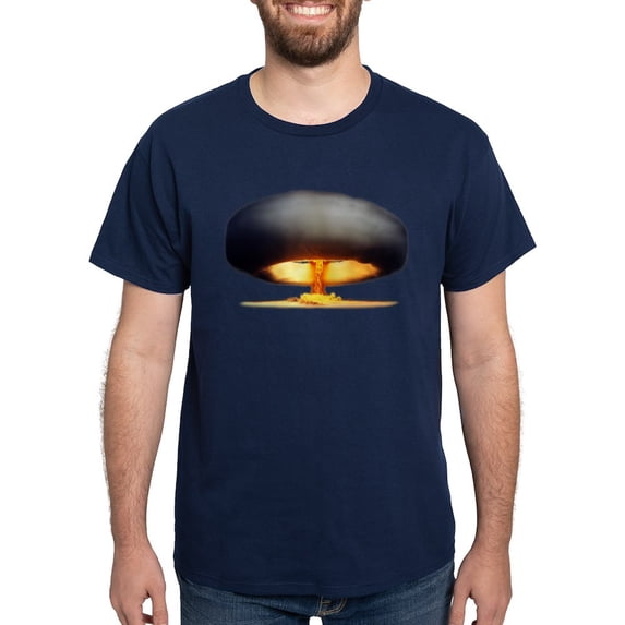 CafePress - Nuclear Explosion Dark T Shirt - Men's Classic Graphic Cotton T-Shirt