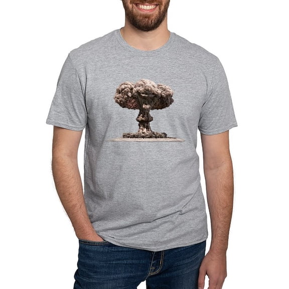CafePress - Nuclear Explosion Fitted T Shirt - Fitted T-Shirt, Vintage Fit Soft Cotton Tee