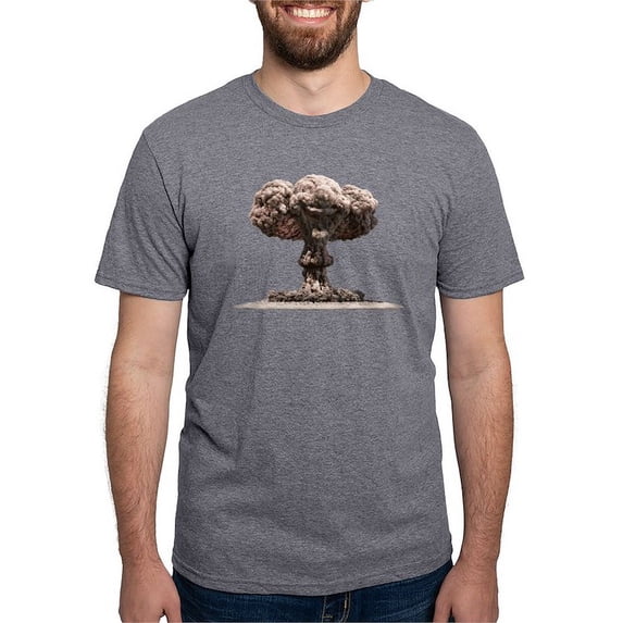 CafePress - Nuclear Explosion T Shirt - Mens Tri-blend T-Shirt