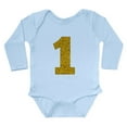 thumbnail image 1 of CafePress - Number 1 Body Suit - Long Sleeve Cotton Baby Bodysuit, 1 of 4