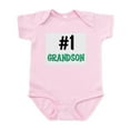 thumbnail image 1 of CafePress - Number 1 GRANDSON Infant Bodysuit - Baby Light Bodysuit, Size Newborn - 24 Months, 1 of 4