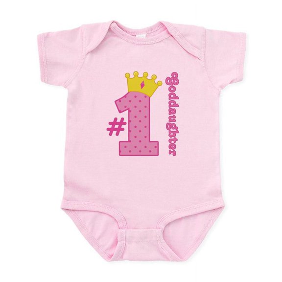 CafePress - Number One Goddaughter Body Suit - Baby Light Bodysuit, Size Newborn - 24 Months