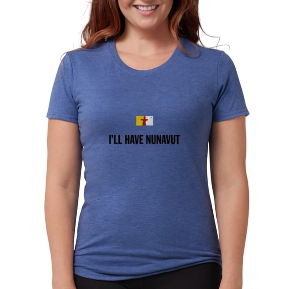 CafePress - Nunavut Bk Women's Deluxe T Shirt - Womens Tri-blend T-Shirt