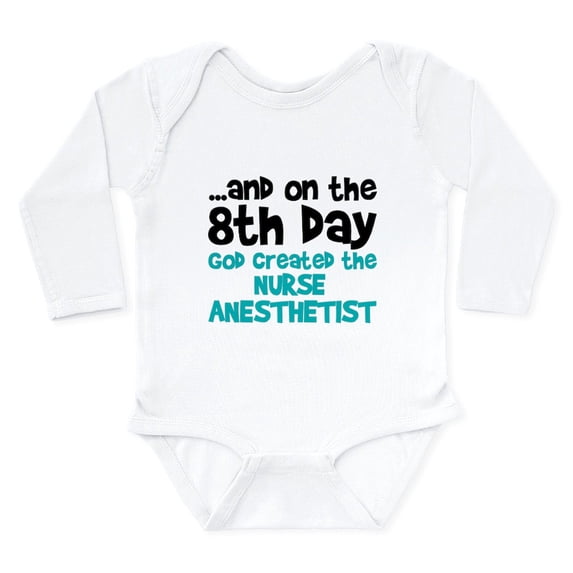 CafePress - Nurse Anesthetist Crea Long Sleeve Infant Bodysuit - Long Sleeve Cotton Baby Bodysuit