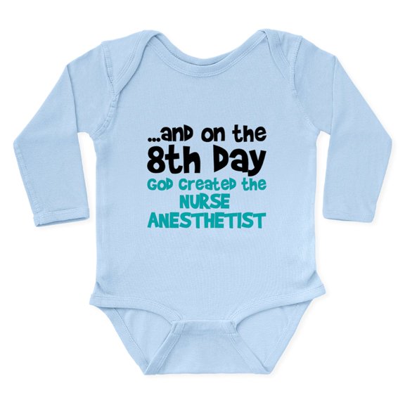 CafePress - Nurse Anesthetist Crea Long Sleeve Infant Bodysuit - Long Sleeve Cotton Baby Bodysuit