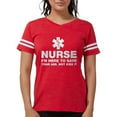 thumbnail image 1 of CafePress - Nurse Attitude Saying T Shirt - Womens Football Shirt, 1 of 4