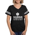 thumbnail image 1 of CafePress - Nurse Attitude Saying T Shirt - Womens Football Shirt, 1 of 4