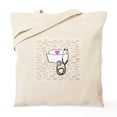 thumbnail image 1 of CafePress - Nurse Cream Tote Bag - Unisex Canvas Tote Bag, Beige, 1-Piece, 1 of 6