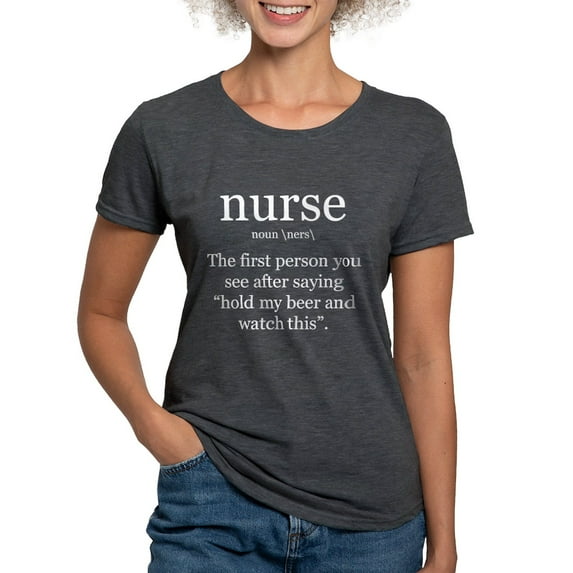 CafePress - Nurse Definition (Reverse) T Shirt - Womens Tri-blend T-Shirt