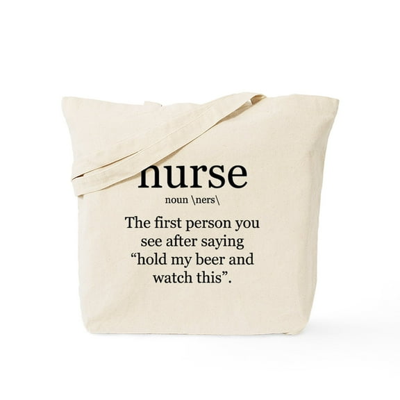 CafePress - Nurse Definition Tote Bag - Unisex Canvas Tote Bag, Beige, 1-Piece