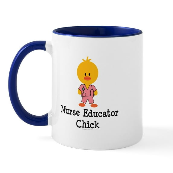 CafePress - Nurse Educator Chick Mug - 11 oz Ceramic Mug - Novelty Coffee Tea Cup