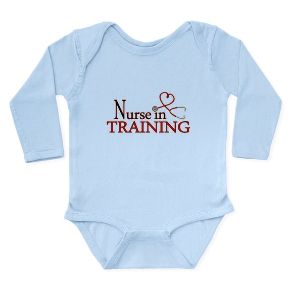 CafePress - Nurse In Training Body Suit - Long Sleeve Cotton Baby Bodysuit