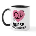 thumbnail image 1 of CafePress - Nurse Practitioner Heart Mug - 11 oz Ceramic Mug - Novelty Coffee Tea Cup, 1 of 3