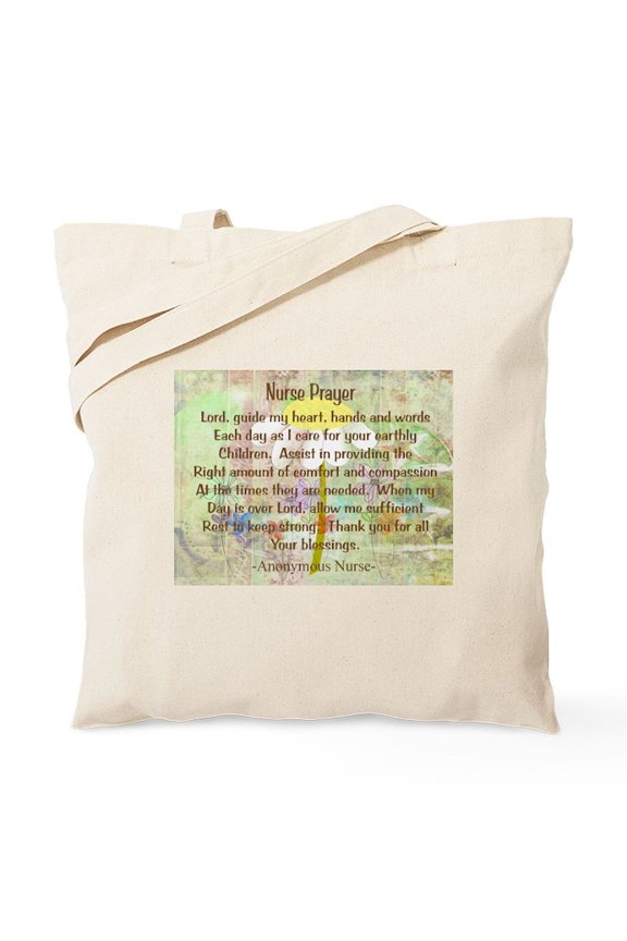 - Nurse Prayer Blanket Size Yellow Tote Bag - Unisex Canvas Tote Bag, Beige, 1-Piece