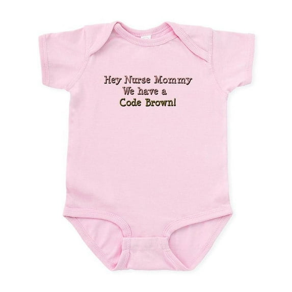 CafePress - Nursemommy_Codebrown1 Body Suit - Baby Light Bodysuit, Size Newborn - 24 Months