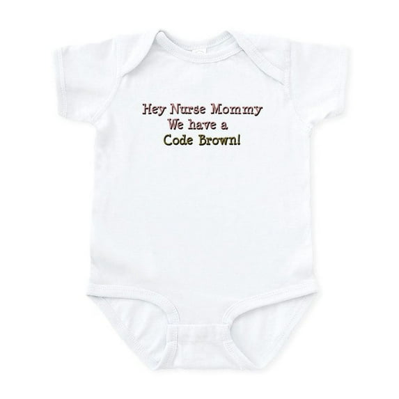 CafePress - Nursemommy_Codebrown1 Body Suit - Baby Light Bodysuit, Size Newborn - 24 Months