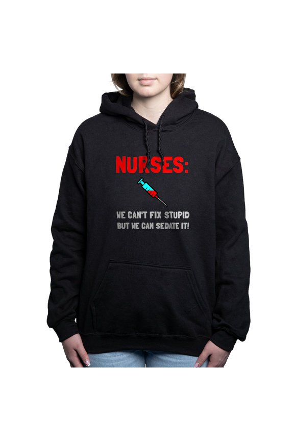 - Nurses Sedated - Pullover Hoodie, Classic & Comfortable Hooded Sweatshirt